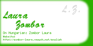 laura zombor business card